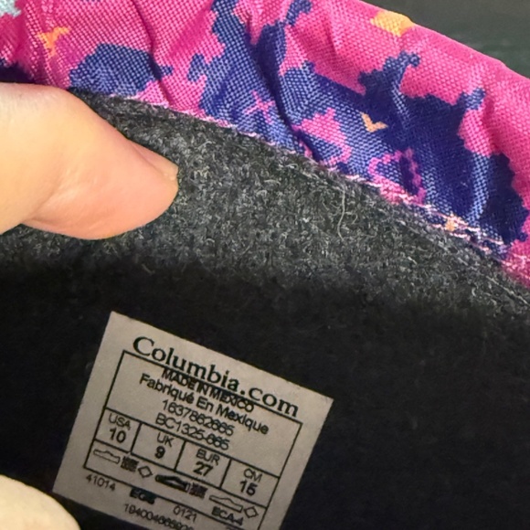 COLUMBIA POWDERBUG SNOW BOOTS Toddler Size 9 (little over 7") Waterproof BIN - Picture 7 of 11